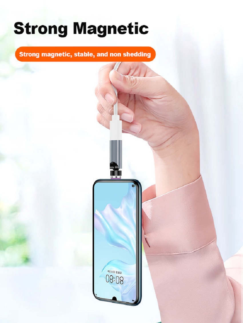 540 ° Grad drehbarer Magnetdraht, schnelles Aufladen, PD 5A-Adapter für Handy-Zubehör, Typ-C-Datenübertragungskabel-Anschluss