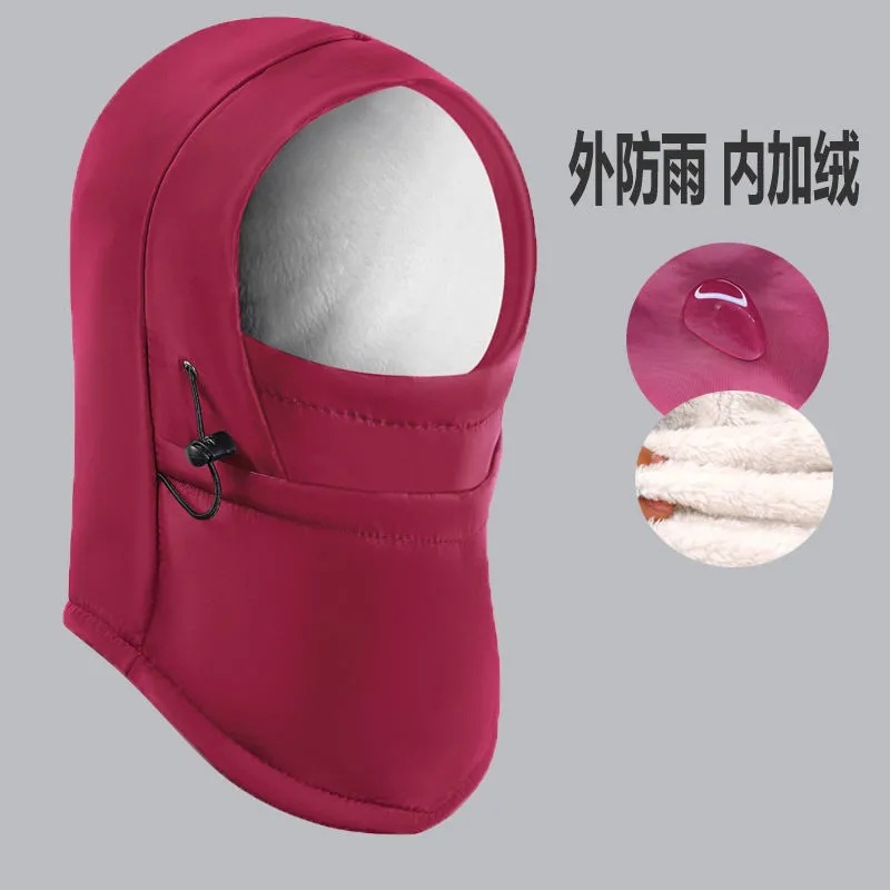 Masque facial complet pour moto, imperméable, pour Motocross, cyclisme, casquette de motard, casque pour hommes, hiver: A