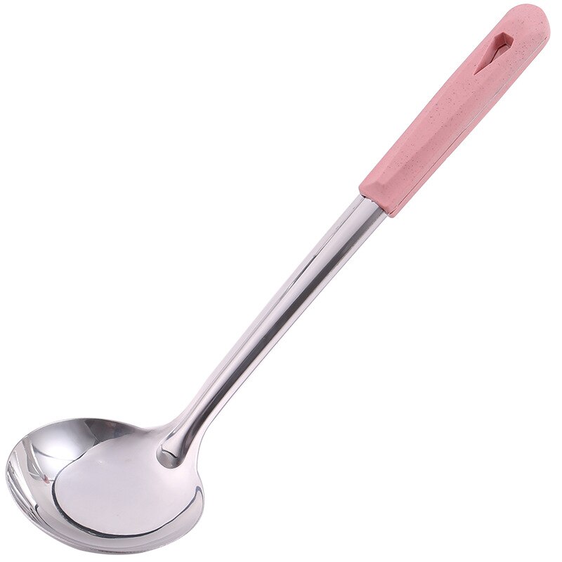 Rvs Draaiers Lepel Spatel Scoop Tarwe Stro Schop Turner Koken Gereedschap Holder Chinese Japanse Keuken Untesils 1 PC