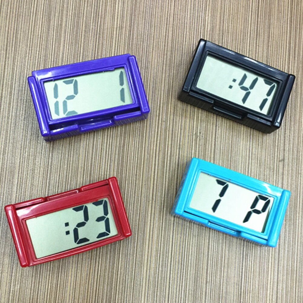 Innere Wagen Auto Armaturenbrett Pult Digital Uhr LCD Bildschirm selbst-Klebstoff Halterung Wagen Uhr