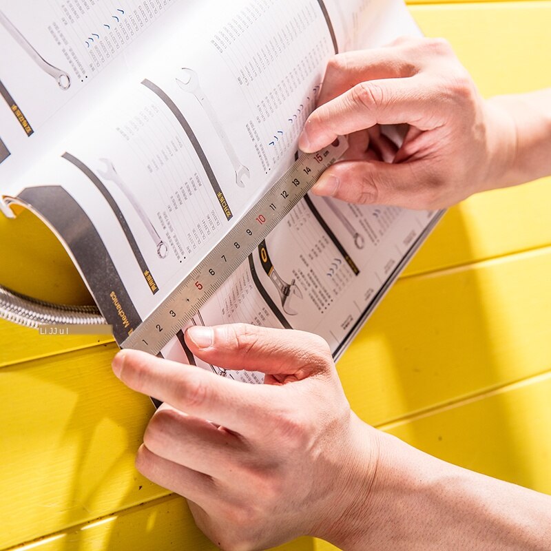 Steel Ruler Straight Ruler 15cm/30cm/50cm Stainless Steel Measuring Tool Steel Ruler Woodworking Drawing Drawing Tool