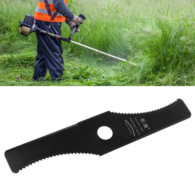 2t hvite stål børstekutter blad klippe gress kutter deler erstatning hage gressklipper sagtann kniv
