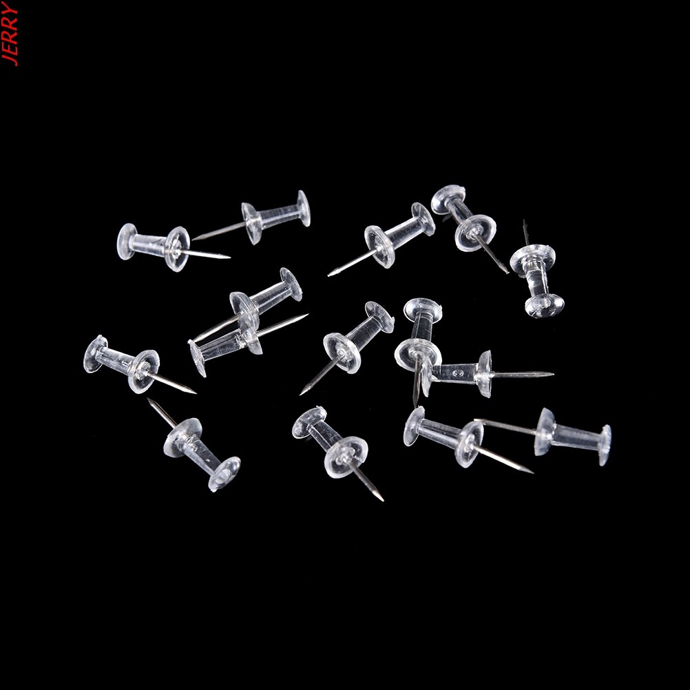 0.8cm 40 Plastic Tack Thumbtack Classification Making Thumb Tack Cork Board Office School Stationery