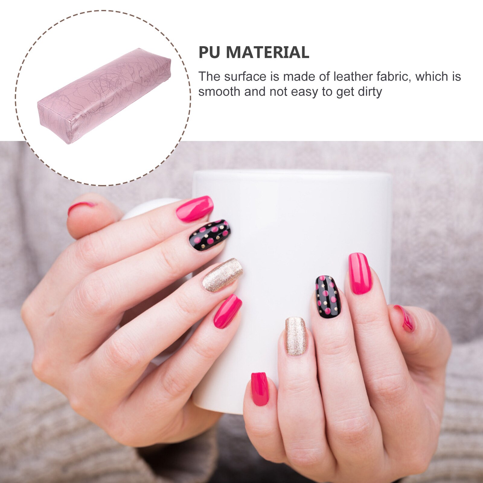Almohada de descanso para decoración de uñas, soporte para manos, herramienta especial de manicura