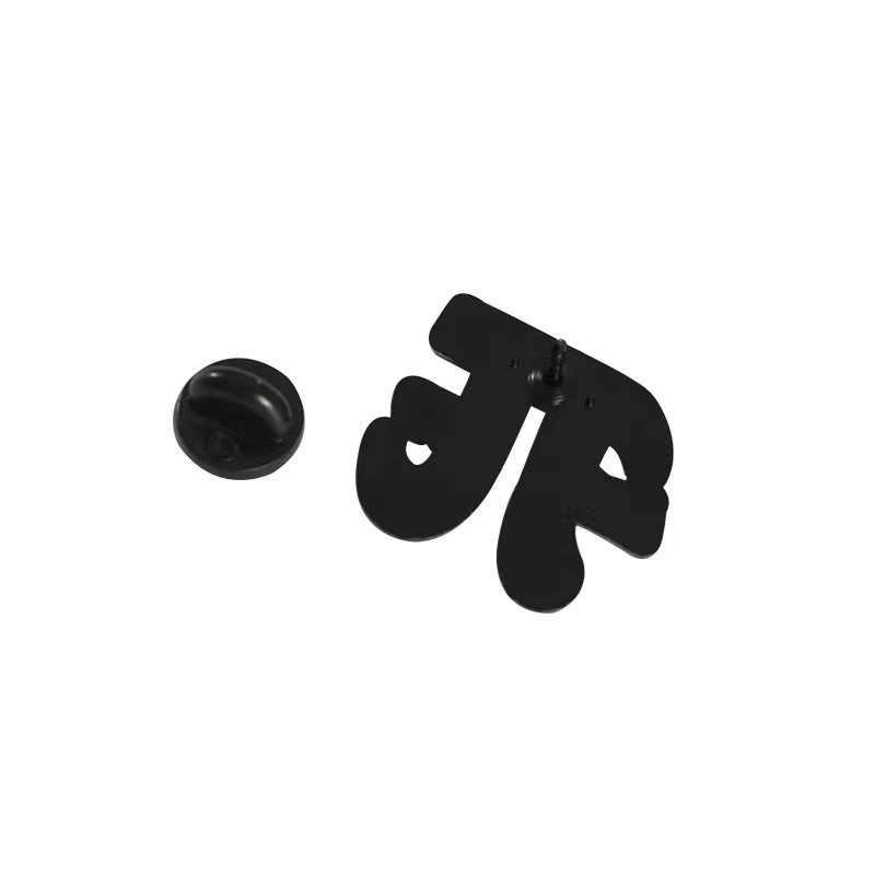 Broches de Metal personalizados para química, matemáticas y ciencia, insignia de letra Simple en blanco y negro, para profesores, estudiantes, Pin esmaltado Geek Pi π