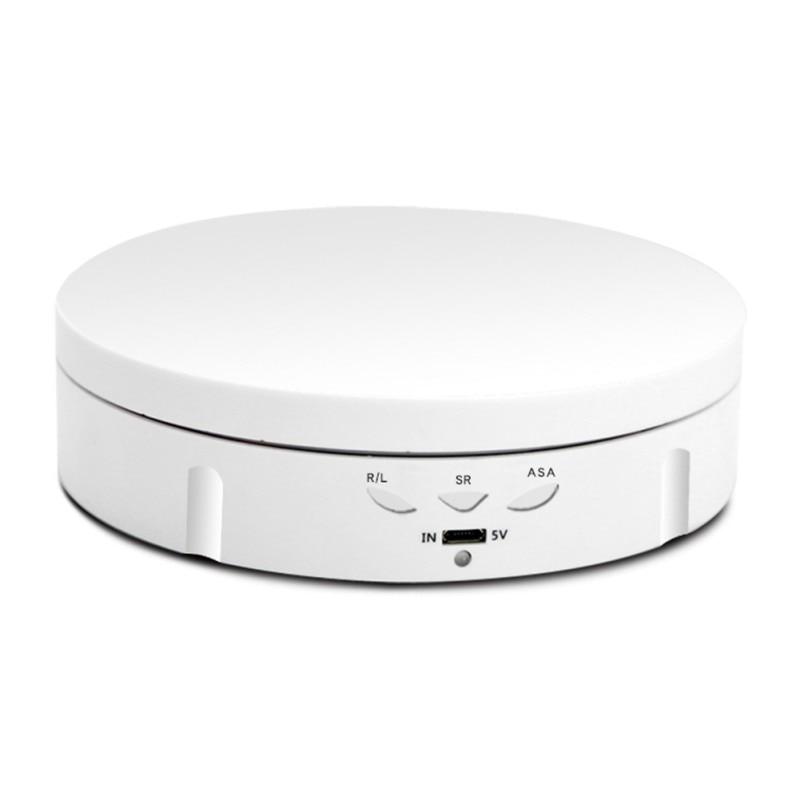 Roterende Display Stand Elektrische Horloge Sieraden Houder Video Schieten Collectible Product Voor Fotografie Usb Oplaadbare: A