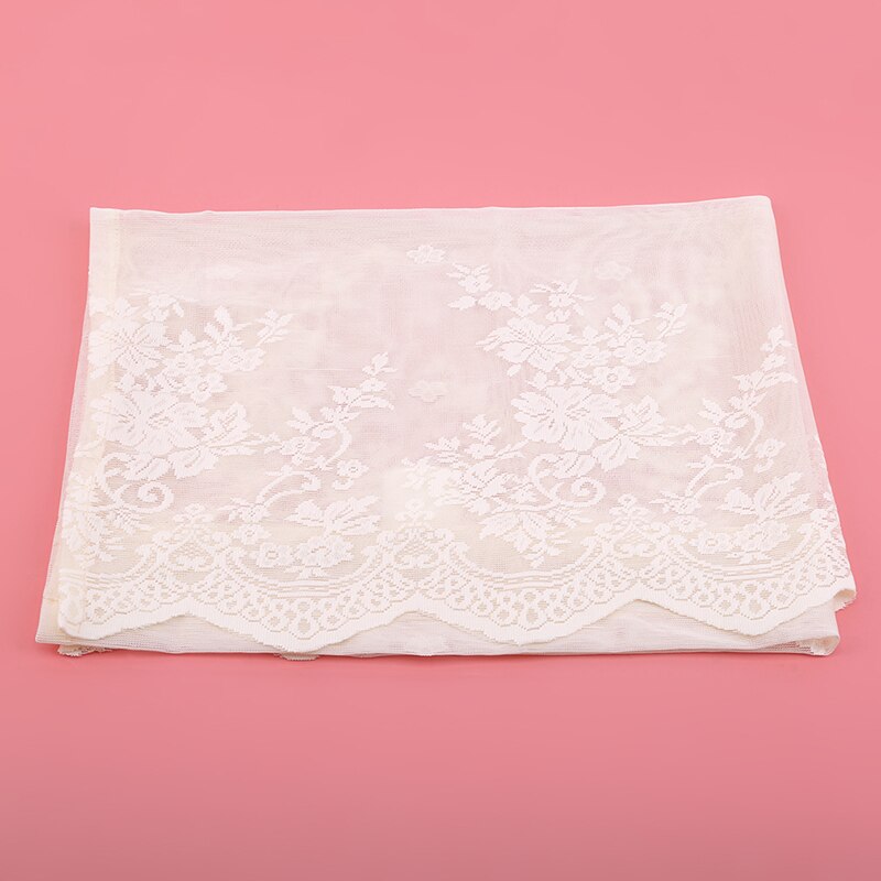 Transparent Lace Tulle Curtains For Living Room Bedroom Kitchen Short Small Voile Sheer Curtains Modern Window Treatments Drape: beige