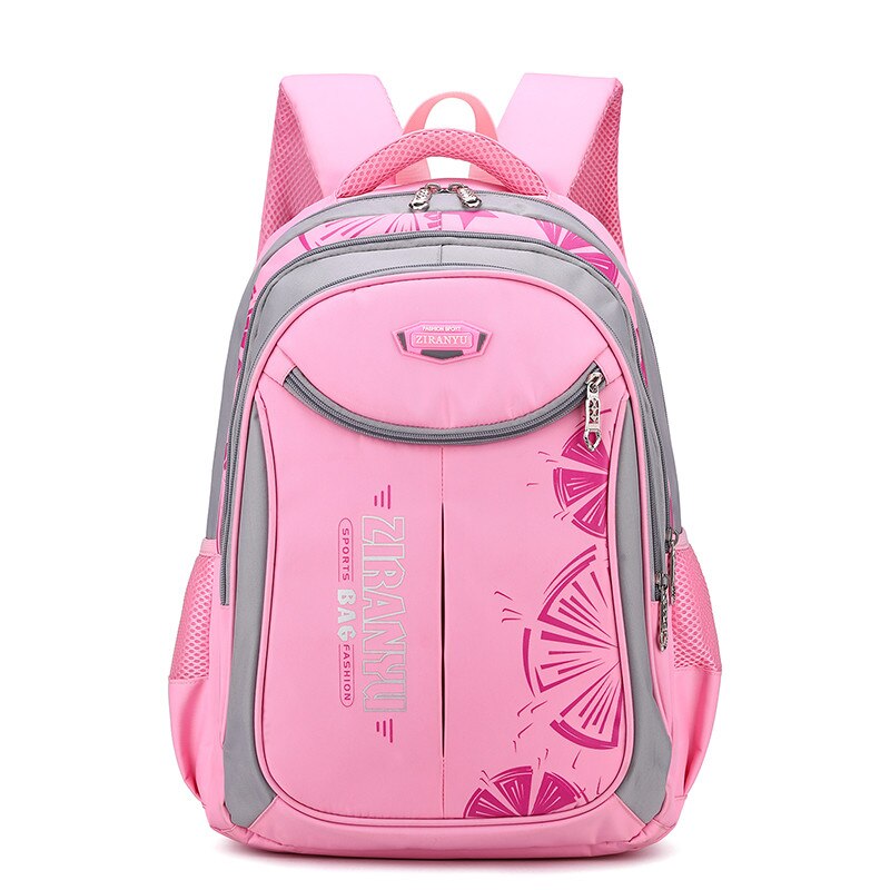 School Bags Primary Backpacks for Boys Girls Kids Bookbag Nylon Waterproof School Backpack Blue Mochila Escolar: Pink