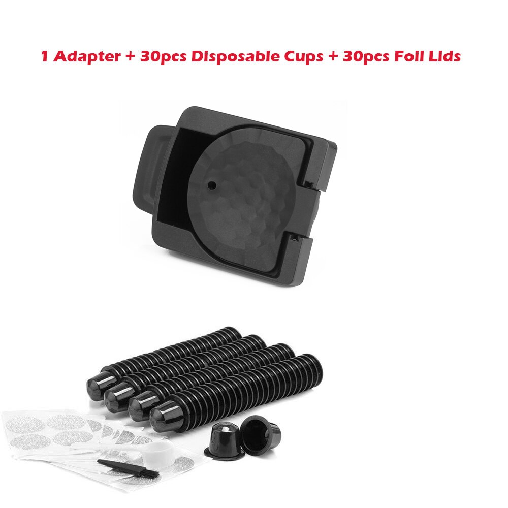 Adattatore per cialde di caffè originale ricaricabile nuovo aggiornamento del supporto per capsula originale Nespresso per lo strumento di trasformazione della macchina Dolce gusto: come immagine