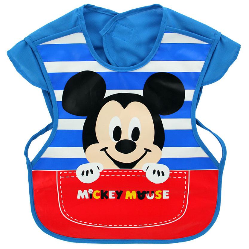 Baby Meal Pocket Waterproof Sleeveless Soft Plastic Baby Bib Meal Overcoat Reverse Dressing: P4