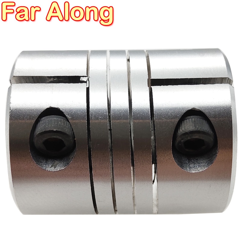 Aluminum Alloy Flexible Coupler Inner diameter 6x6 6x7 6x8 6x10 6x12 7x8 7x10 7x12 8x8 8x10 8x12 10x10 10x12 10x14 12x12 12x14MM