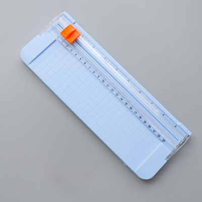 Büro Kit A4 A5 Papier Cutter Tragbare Rotary Papier Trimmer Roll Scrapbooking Papier Schneiden Matte Maschine Für Foto DIY Handwerk: Blue