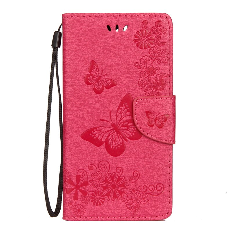 per Samsung galassia A02S custodia SM-A025 etui per Samsung A02S A02 S A 02 S portafoglio Flip coperchio Galaxya02s retrò farfalla pelle Capa: Rosso