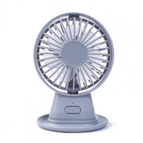 Desktop Fan Adjustable Angle USB Powered ABS 3 Speed Cooling Table Fan for Office: Grey