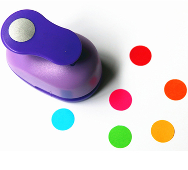 free ship 8mm paper circle cutter paper punch craft perfurador scrapbooking for kids furador diy puncher Embossing Embosser: Default Title