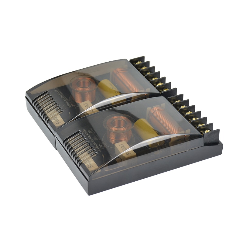 AIYIMA 2Pcs Crossover 2 Way HiFi Sound Car Speakers Tweeter Bass Frequency Divider Crossover Filters