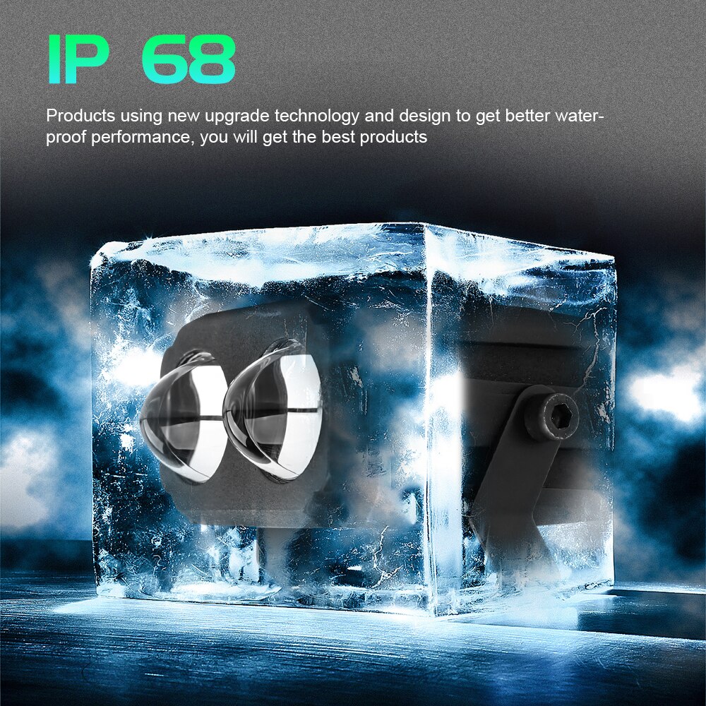 UNI-SHINE 3inch Led Light Bar/Work Light 100W 6000K 3000K White Yellow Led Work Light Bar for Offroad Tractor Truck 4x4 SUV ATV