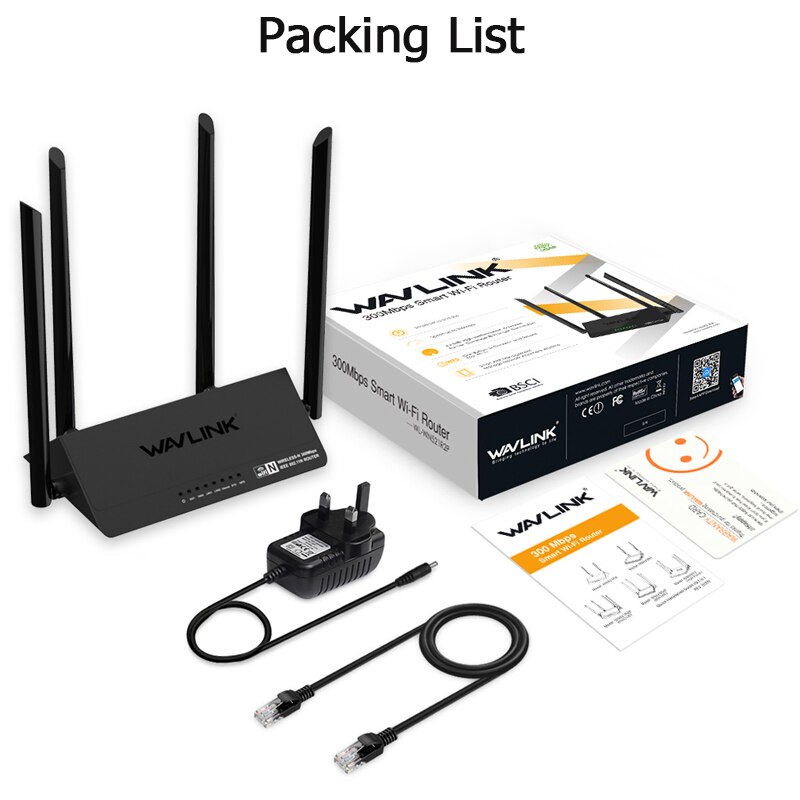 Wavlink 521R2P 1167Mbps WiFi Repeater 2.4GHz WiFi Routers 128MB DDR3 High Gain 4 Antennas Network Extender EU US UK AU plug