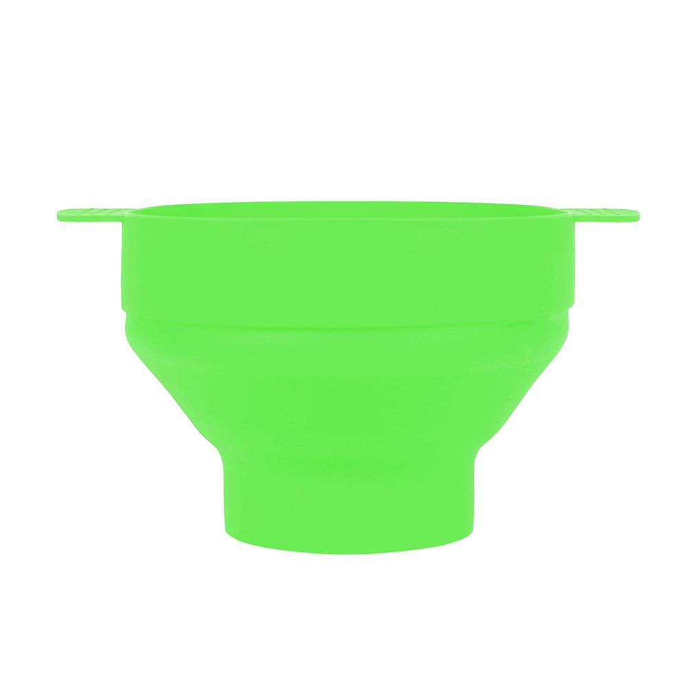 La Original máquina de palomitas de maíz para microondas de silicona bol de palomitas de maíz con tapa plegable rojo de alta temperatura gran cocina herramienta fácil: Green