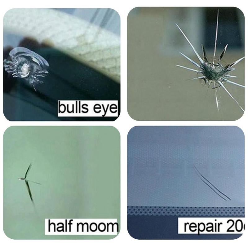 DIY Car Windshield Repair Kit Tools Auto Glass Windscreen Give Set Door Handle Stickers Repair Decorative Protective R1W1