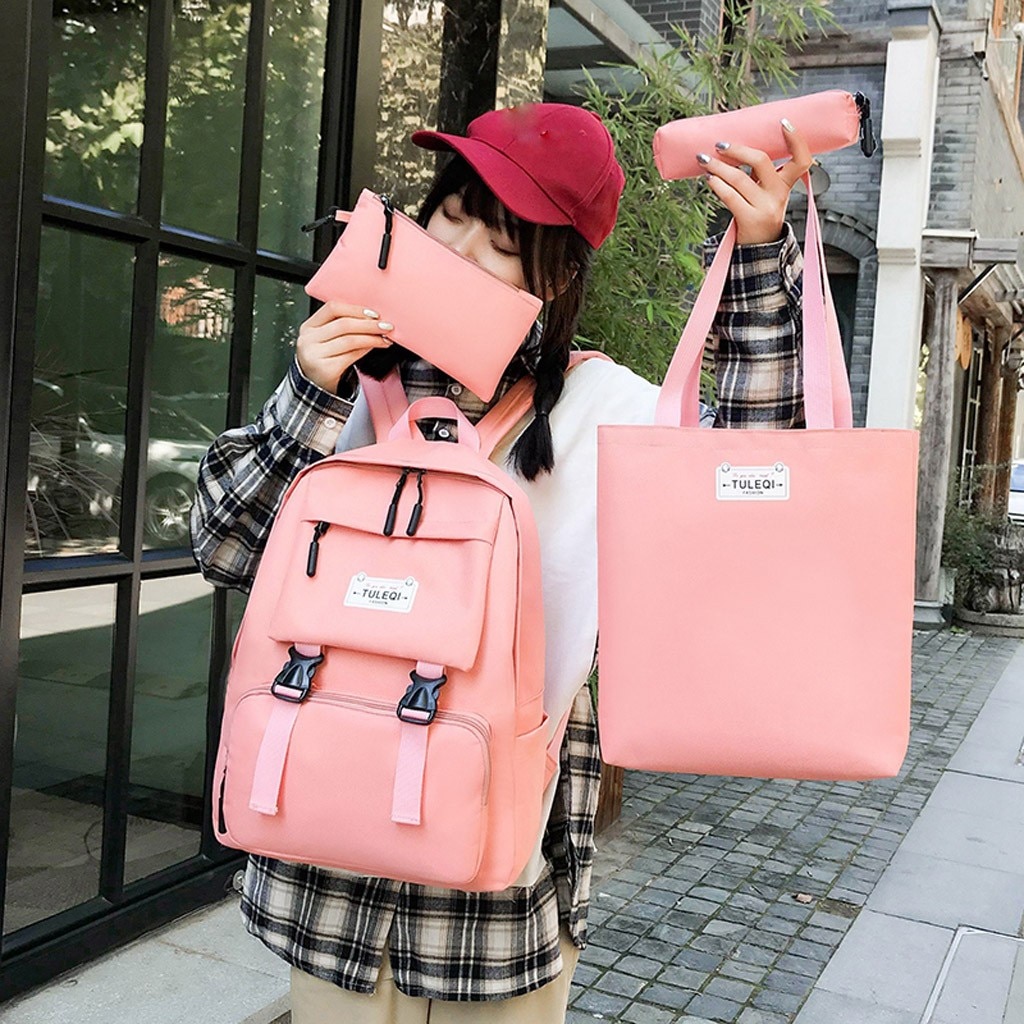 Vrouwen Rugzak Voor School Tieners Kawaii Bag Boekentas Canvas Rugzak Grote Capaciteit Vrouwelijke Rugzak Rugzak