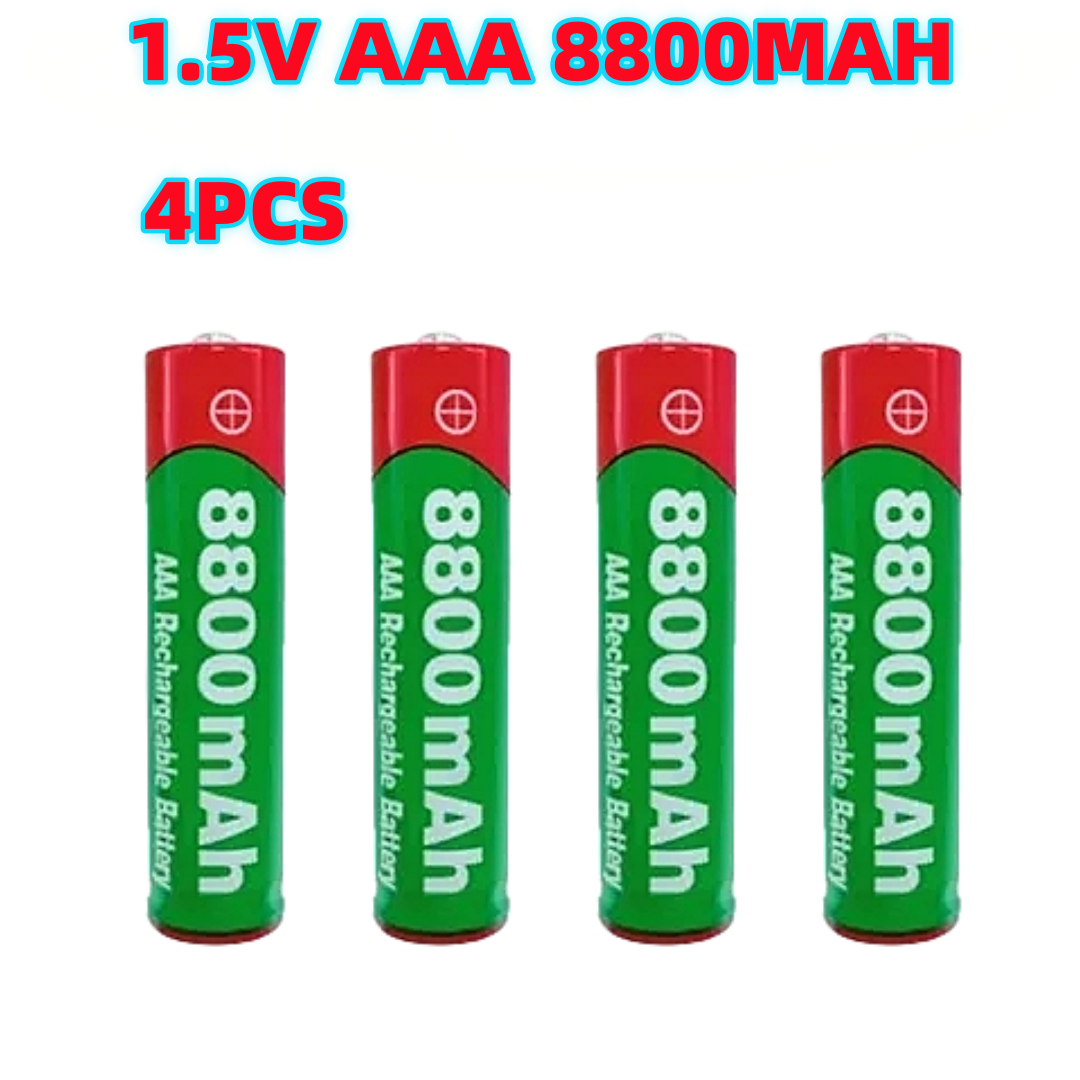 8800mAh Oplaadbare Batterij AAA Alkaliteit Batterij 1.5 V AAA Batterij voor Klokken Muizen Computers Speelgoed enzovoort: Beige