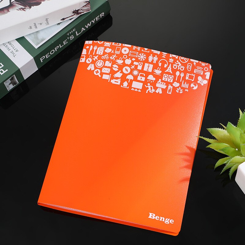 Folleto de información A4 de plástico PP con protección del medio ambiente a Color, folleto de hojas sueltas multicapa para almacenamiento de carpetas de oficina