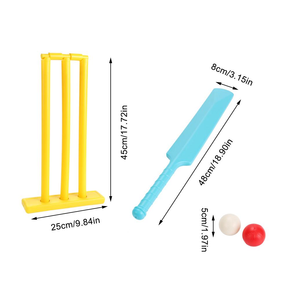 Children's Cricket Set Parent-Child Sports Interactive Cricket Indoor Outdoor Game Set For Backyard Beach Child Interesting Toy