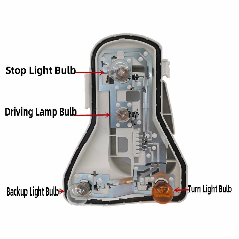 6Q6 945 257 258 F Right&Left Rear Tail Light Bulb Holder Circuit Board Lamp For VW Polo Vento 2006 Hatchback 6QD945257A