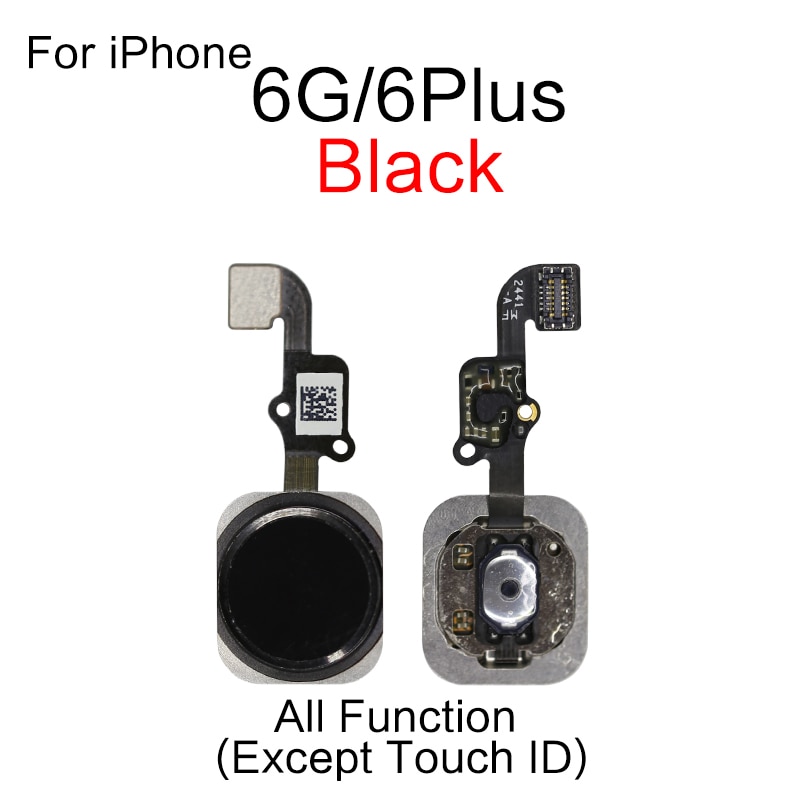 1 sztuk dla iPhone 5S 5SE 6 6S 7 8 Plus strona główna przycisk Flex Cable naprawa części: 6G 6P Black