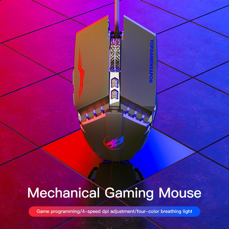 Niye Gaming Mouse Gamer 4800DPI Wired USB Ergonomic Mouse Colorful Led Mause Computer Mouse Optical PC Mice Backlight for Laptop