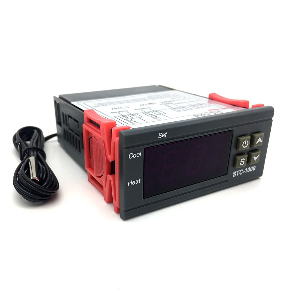STC-1000 STC 1000 Digital Temperature Controller for Incubator 12V/24V/110/220V Heating Cooling Thermostat