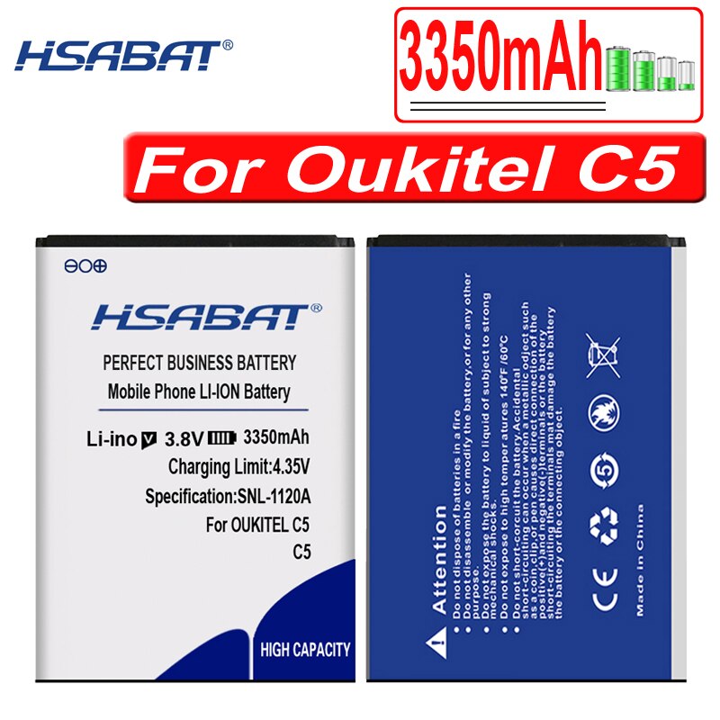 HSABAT-Batería de 3200-5100mAh para Oukitel U22, para Oukitel C3 / C5 C5 Pro / C11 C11 Pro / U7 Plus / U7 Pro / C8