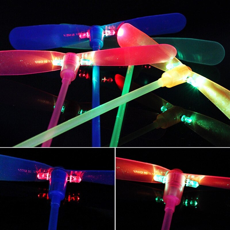 10Pcs Zomer Speelgoed Outdoor Game Waterdichte Flying Propeller Realistische Bamboe Libelle Voor Peuter Age3 + Vliegende D5QA