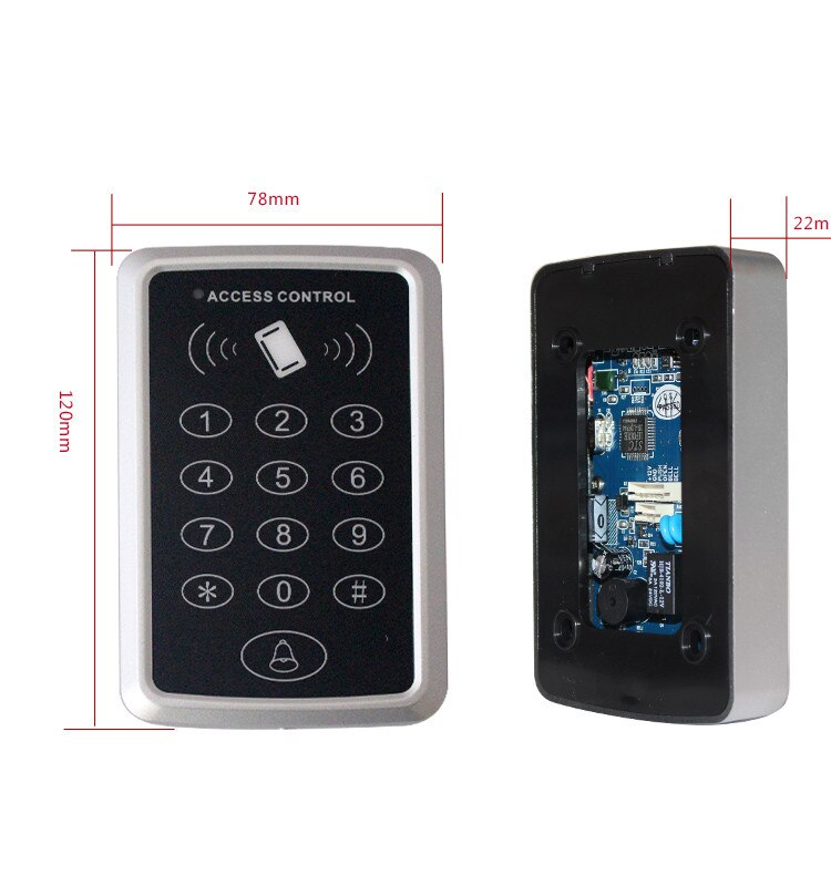 125KHz RFID Access Control Keypad EM Card Reader For Door Access Control System Lock