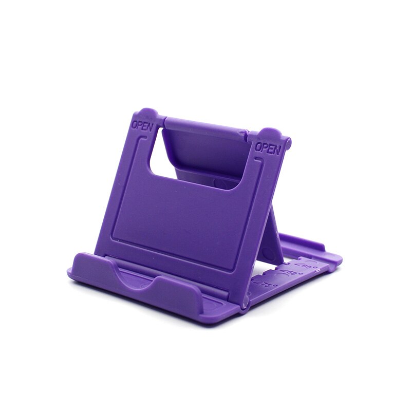 Stojak na telefon stojak na telefon komórkowy statyw na iPhone Xsmax Huawei P30 Xiaomi Mi 9 plastikowy składany stojak na biurko: C24-Purple