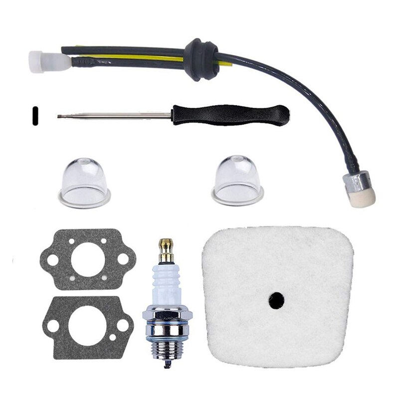 C1U-K54A Carburetor Repower for 2-Cycle Mantis 7222 7222M 7222E 7225 7230 7240 7920 7924 Tiller/Cultivator with Air Filter & Gas