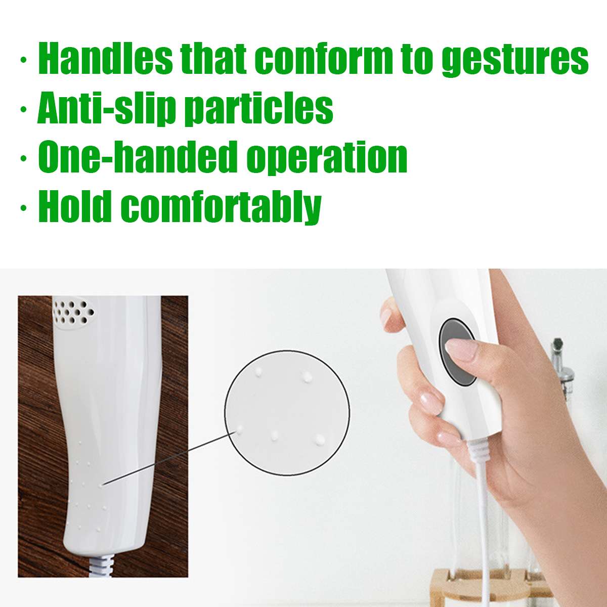 3 In 1 Portable Hand Blender 15000rpmSpeed Electric Blender Fruit Vegetable Nut Juice Smoothie Baby Food Kitchen Mixer Egg Whisk