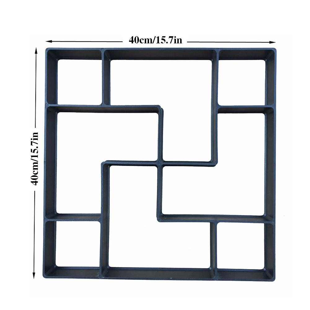 DIY Paving Concrete Mold Garden Lawn Path Stone Mold Paving Brick Tile Manufacturing Mold DIY Plastic Molding Paving