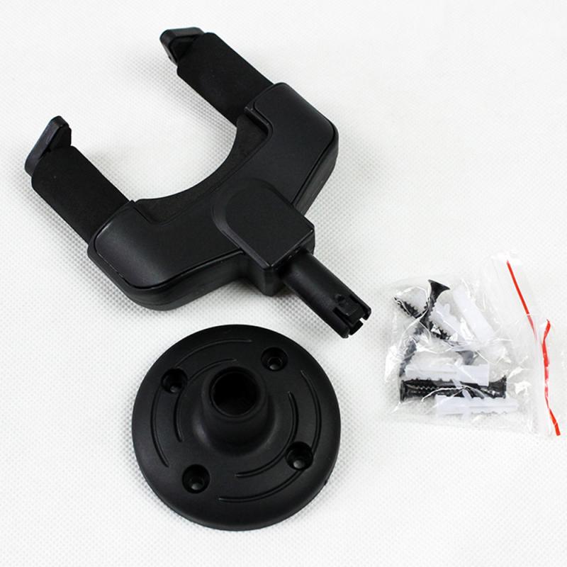 Suporte de guitarra elétrica fixo em parede, 1 gancho de suporte para violão, baixo acústico e guitarra preta