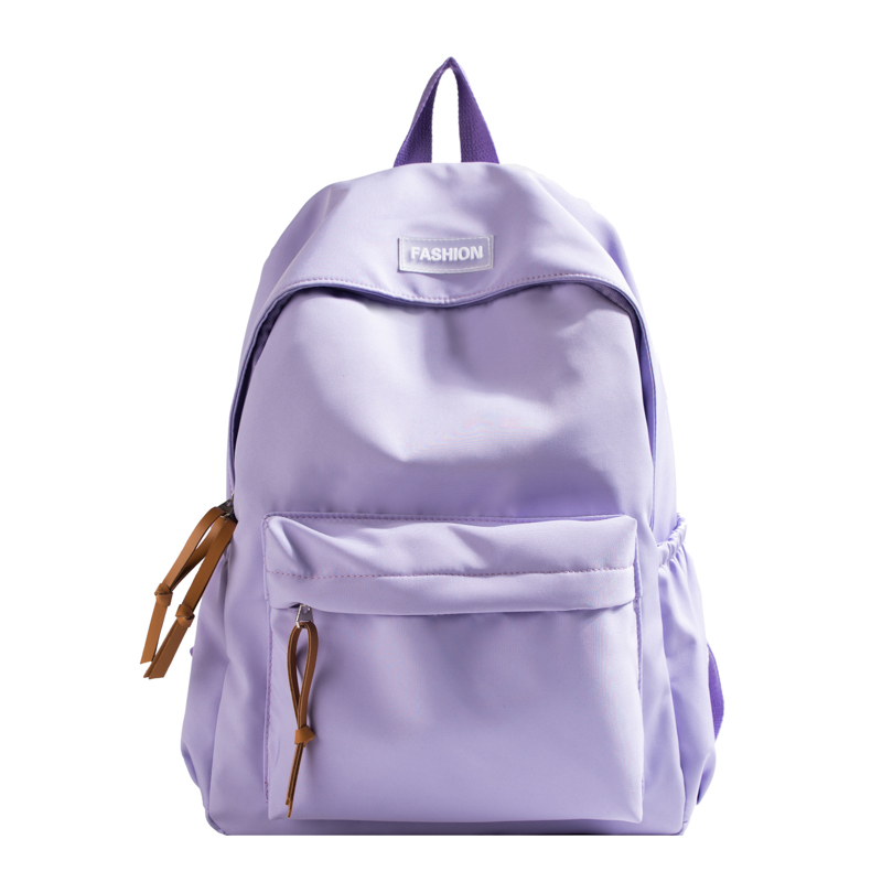 Kawaii grande capacidade all-match mochila versão coreana saco de armazenamento simples de volta às aulas material de escritório bonito papelaria: Lavanda