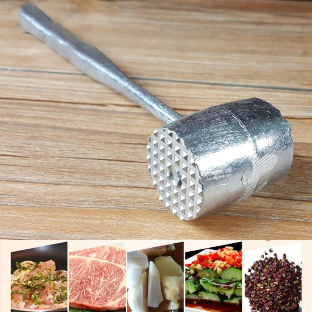 Double Sided Stainless Steel Knocking Meat Hammer Pork Chops Steak Tender Meat Muscle Beat Hammer Kitchen Meat Tools