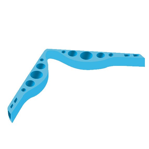 Nose Bridge Prevent Glasses From Fogging Mask Holder Anti Fogging Glasses Extensile Silicone Nose Bridge Clip: Blue