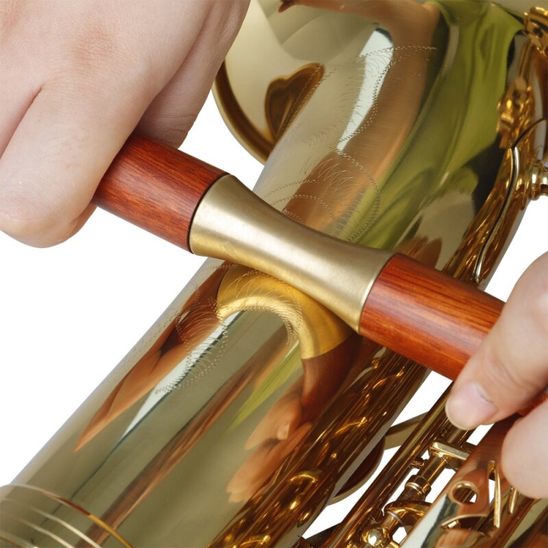 Instrument de musique outils de réparation en bois pour Saxophone Saxophone trompette Trombone réparation manche en bois à deux mains