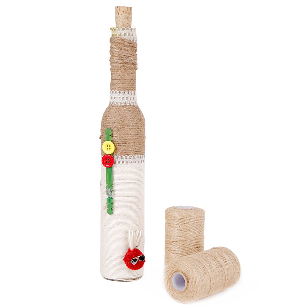 100M/Roll Strings Lights For Gardening Applications Jute Durable Craft Cord Natural Twine DIY Rope Best Arts