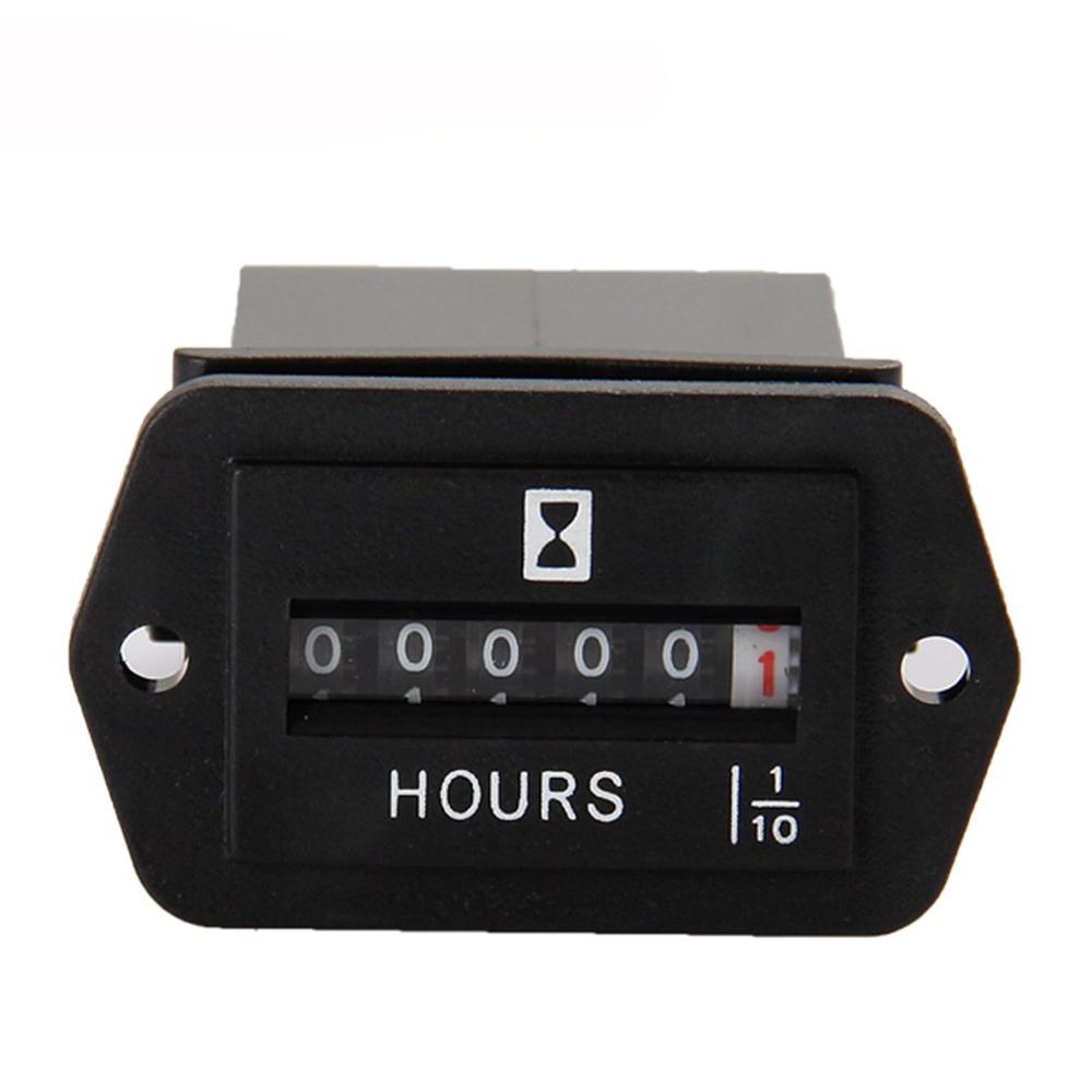 Hour Meters Mechanical Hour Meter Timer For Diesel Gasoline Generator Gasoline Engine Industrial Timer: HM002