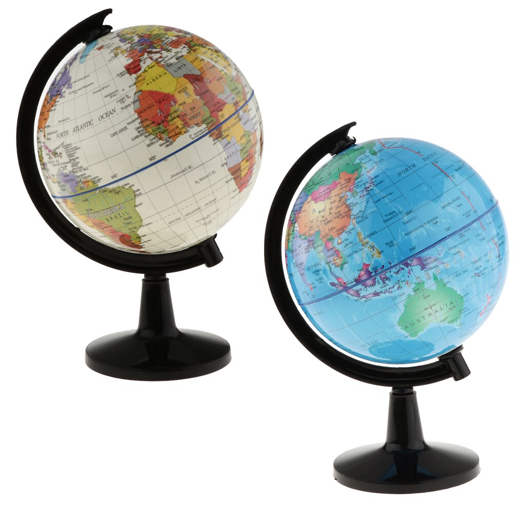 HD Globe Tellurion World Map Globes 4" f/ Students Tool Interactive Toy