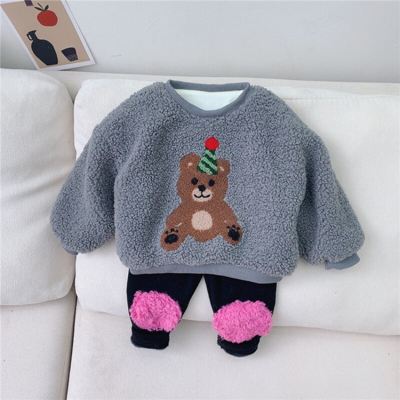 Boutique Peuter Baby Kleding Baby Meisje Kleding Winter Herfst Winter Kids Baby Meisje Sweatshirts Baby Boy Lange Mouwen Trui