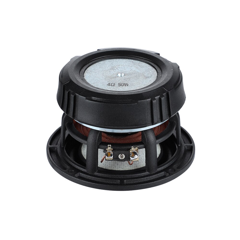 AIYIMA-altavoz Subwoofer de 4,5 pulgadas, Hifi, 4/8 Ohm, 50W, fibra de vidrio, para lavabo, graves profundos, altavoz magnético grande, 1 ud.