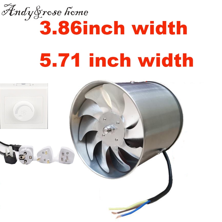 220V 3.9/5.7inch silence Ventilating Strong Exhaust Extractor Fan for Window Wall Bathroom Toilet Kitchen Mounted 100/150mm fan